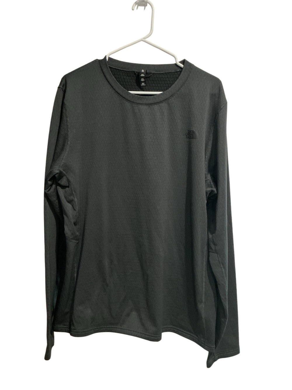 The North Face Men’s Ultra-Warm Poly Crew Shirt Long Sleeve Dark Gray